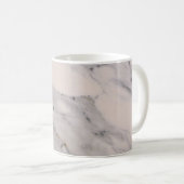 Matig zwart grijs roze marmer koffiemok (Voorkant rechts)