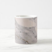 Matig zwart grijs roze marmer koffiemok (Center)