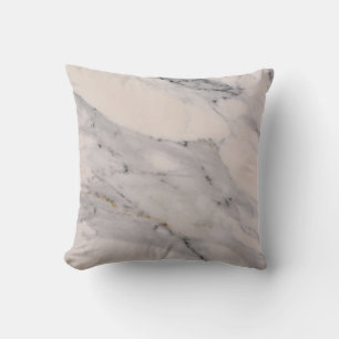 Matig zwart grijs roze marmer kussen