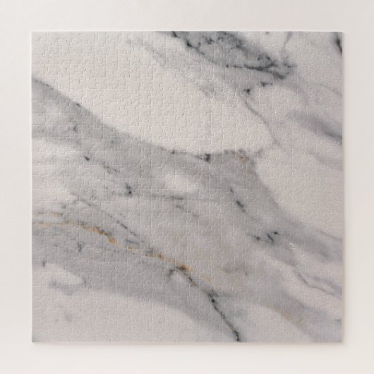 Matig zwart grijs roze marmer legpuzzel (Verticaal)