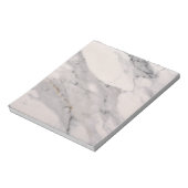 Matig zwart grijs roze marmer notitieblok (Linkerzijde)