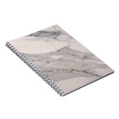 Matig zwart grijs roze marmer notitieboek (Rechterzijde)