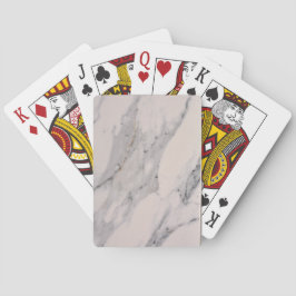Matig zwart grijs roze marmer pokerkaarten