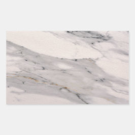 Matig zwart grijs roze marmer rechthoekige sticker