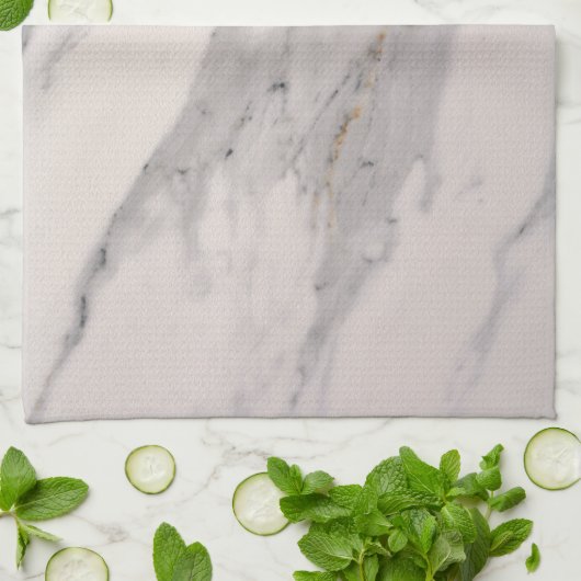 Matig zwart grijs roze marmer theedoek (Gevouwen)