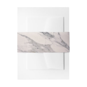 Matig zwart grijs roze marmer uitnodigingen wikkel