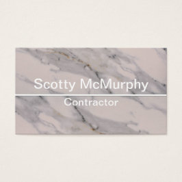 Matig zwart grijs roze marmer visitekaartjes