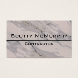 Matig zwart grijs roze marmer visitekaartjes