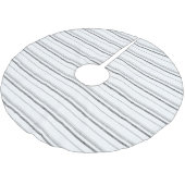 Matig zwart grijs wit gestreepte patroon kerstboom rok (Gekanteld)