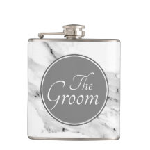 Matig zwart grijs wit marmer patroon