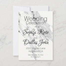 Matig zwart grijs wit marmer patroon kaart