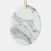 Matig zwart grijs wit marmer patroon keramisch ornament (Rechts)
