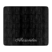 Matig zwart, leeg Sjabloon witscript Snijplank (Voorkant)