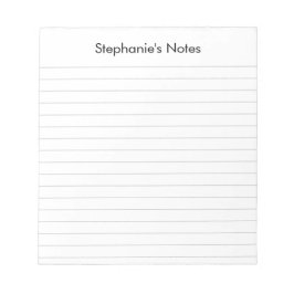 Matig zwart licht grijs, persoonlijk gelinkt notitieblok