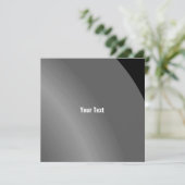 Matig zwart Modern Shaded Qr Kaart (Staand voorkant)