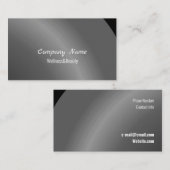 Matig zwart, modern visitekaartje (Voorkant / Achterkant)