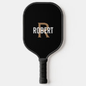 Matig zwart monogram: mannen picklepa pickleball paddle (Voorkant)