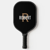 Matig zwart monogram: mannen picklepa pickleball paddle (Achterkant)