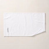 Matig zwart-wit aangepaste serif-monogram bad handdoek (Handdoek)