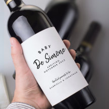 Matig zwart-wit aankondiging van zwangerschap