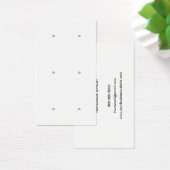 Matig zwart-wit-bedaarscherm visitekaartje (Bureau)