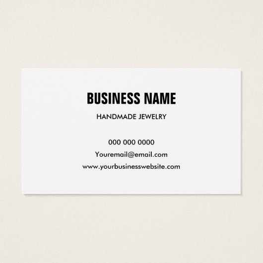 Matig zwart-wit-bedaarscherm visitekaartje (Achterkant)