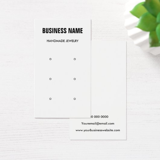 Matig zwart-wit-bedaarscherm visitekaartje (Bureau)