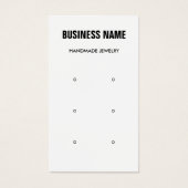 Matig zwart-wit-bedaarscherm visitekaartje (Voorkant)