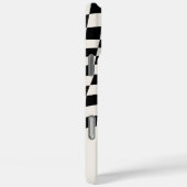 Matig zwart-wit gecheckt patroonmonogram Case-Mate iPhone case (Achterkant / Rechts)