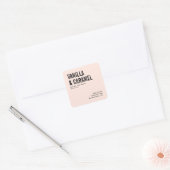 Matig zwart-wit minimalistisch etiket van sojakand (Envelop)