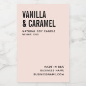 Matig zwart-wit minimalistisch etiket van sojakand (Enkel label)