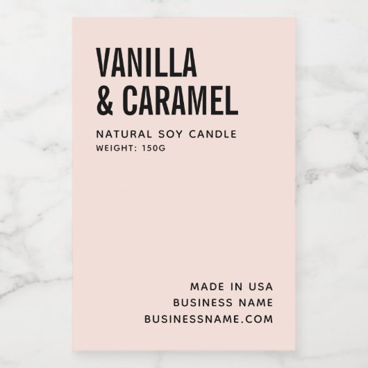 Matig zwart-wit minimalistisch etiket van sojakand (Enkel label)