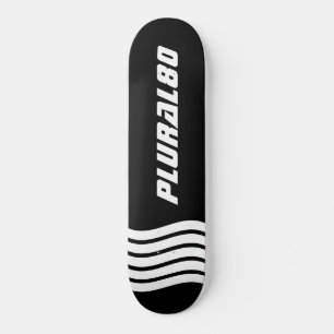 Matig zwart-wit monogrammen persoonlijk skateboard