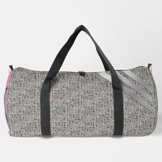 Matig zwart-wit plunjezak (Achterkant)