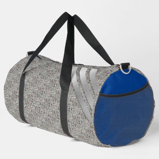 Matig zwart-wit plunjezak (Rechterhoek)