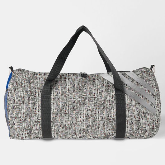 Matig zwart-wit plunjezak (Achterkant)