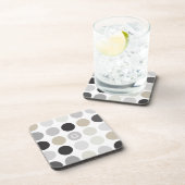 Matig zwart-wit-poolpunctiemonogram onderzetter (Rechterzijde)