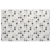 Matig zwart-wit-poolpunctiemonogram stof (Yard (91,4 cm))