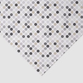 Matig zwart-wit-poolpunctiemonogram tissuepapier (Detail)