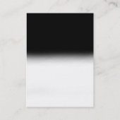 Matig zwart, wit, stijlvol visitekaartje (Achterkant)