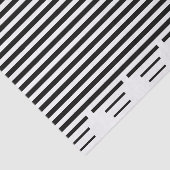 Matig zwart-wit strippatroon - Gift Wrap Tissuepapier (Detail)