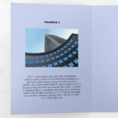 Matig zwart-wit vliegende hond drieluik kaart (Binnenzijde eerst)