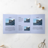 Matig zwart-wit vliegende hond drieluik kaart (Binnen)