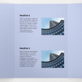 Matig zwart-wit vliegende hond drieluik kaart (Binnenkant midden)