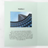 Matig zwart-wit vliegende hond drieluik kaart (Binnenzijde eerst)