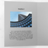 Matig zwart-wit vliegende hond drieluik kaart (Binnenzijde eerst)