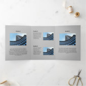 Matig zwart-wit vliegende hond drieluik kaart (Binnen)