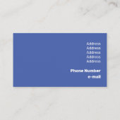 Matig zwart-wit vliegende hond visitekaartje (Achterkant)