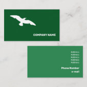 Matig zwart-wit vliegende hond visitekaartje (Voorkant / Achterkant)