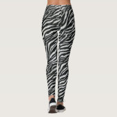 Matig zwart-wit Zebra Leggings (Achterkant)